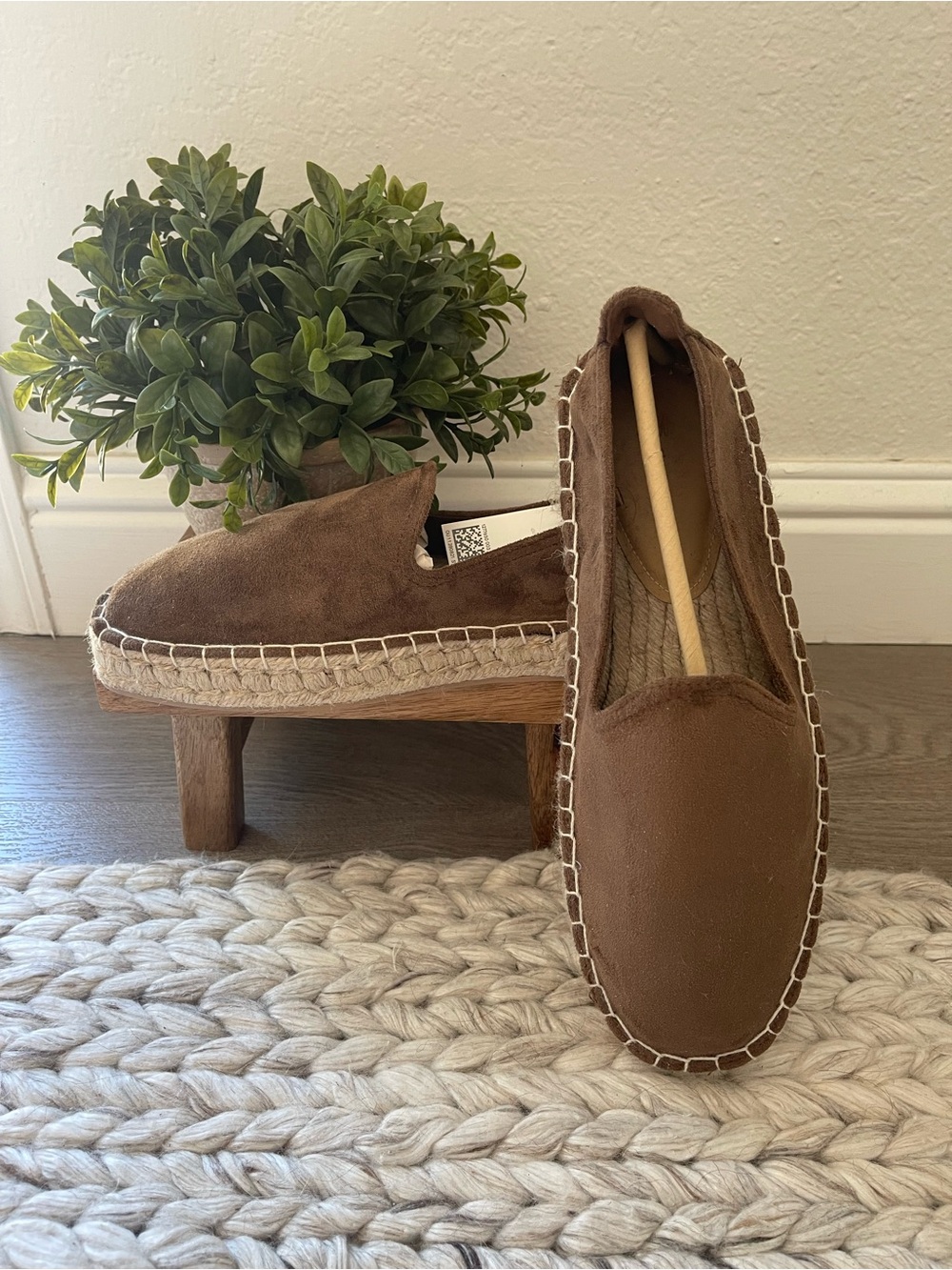 H&M Brown Suede Espadrilles
